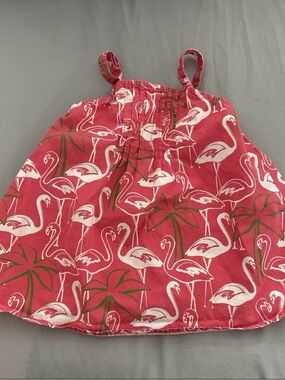 Girls Summer Dress Size 6 Months Flamingo
